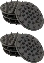 Oehlbach Shock Absorber - Hochwertige Schwingungsdämpfer für Subwoofer, Lautsprecher, Verstärker & Plattenspieler - Vibrationsschutz, Lautsprecherfüße, 8er-Set, Schwarz