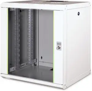 DIGITUS Netzwerk-Schrank 19 zoll 12 HE - Wandmontage - 450 mm Tiefe - Traglast 1
