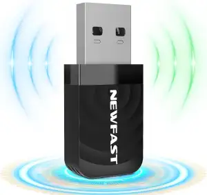 NEWFAST 1300Mbps USB WLAN Stick für pc,Dual-Band（2.4G/5G） WLAN Adapter PC,USB 3.