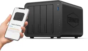 TERRAMASTER F4-425 4-Bay NAS-Speicher – Intel x86 Quad-Core-CPU, 4 GB RAM, 2,5 G