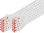 DIGITUS LAN Kabel Cat 6 - 0,5m - 10 Stück - RJ45 Netzwerkkabel - S/FTP Geschirmt - Kompatibel zu ...