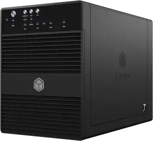 ICY BOX 4-fach Externes Festplattengehäuse für 3,5 Zoll SATA I,II,III Festplatte