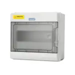 Mollom 9 Modules Verteilerkasten mit Sammelschienen und DIN-Schienen für Leitungsschutzschalter MCB, wasserdicht IP66. Verfügbar für den Innen- und Außenbereich