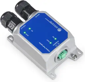 MokerLink IP67 Outdoor 10 Gigabit PoE Injector, 10/100M/1G/2.5G/10Gbps, DC48-57V In Max 120W, IEEE 802.3 af/at/bt PoE Out Max 90W, Wandmontage Metall Wasserdicht