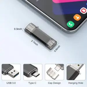 USB C OTG Stick 128GB RAOYI USB 3.0 Type C Stick Dual USB Speicherstick 2-IN-1 F