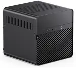 Jonsbo N2 PC-Gehäuse, NAS-Gehäuse, 5+1 Speicherplätze, Hot-Swapping-Technologie, Aluminium, Mini-ITX, Schwarz