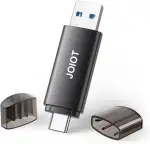 JOIOT USB Stick 32GB 3.0 USB C Stick 3.0 2 in 1 USB 3.0 Flash Drive OTG Speicherstick High Speed Flash Laufwerk Mini Flash Drive für IOS Android Handy Linux Laptop Schwarz - 1 Pack 3.0