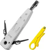 VCE LSA Auflegewerkzeug, Lsa Plus Auflegewerkzeug, Anlegewerkzeug Krone, Auflegewerkzeug RJ45 Netzwerk für Netzwerkdosen, Patchfelder, Auf und Unterputzdosen, Verlegekabel RJ11 mit Drahtschneider