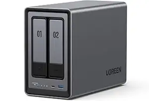 UGREEN NASync DXP2800, 2-Bay Desktop-NAS, Intel N100 Quad Core Prozessor, 8 GB D