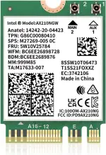 AX210NGW WiFi-Karte, Wi-Fi 6E 11AX-Funkmodul Erweitern Sie auf 6 GHz MU-MIMO Tri-Band-Netzwerkadapter mit Bluetooth 5.3