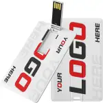 ABLAZE USB Stick Personalisiert 128MB/512MB/1GB/2GB/4GB/8GB/16GB/32GB, Kreditkartenform Bankkartenform USB Stick individualisiert 100 Stück, Aufgedruckten Bildern, Logo, Text