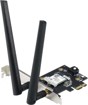 ASUS PCE-AXE5400 WiFi 6E PCI-E Adapter (Zwei Externe Antennen, 6Hz Band, 160MHz,