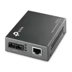 TP-Link MC200CM Gigabit-Ethernet-Medienkonverter, 2 SC-Glasfaseranschlüsse, 1 RJ45-Anschluss, Multimode Faser, Übertragungsdistanz 550m