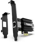 10G PCIe Netzwerkkarte, YuanLey 10G Base-T Ethernet Karte mit Marvell AQC113 Controller, PCIe zu 10Gb RJ45 Ethernet Adapter NIC, kompatibel mit PCI Express X1/X4/X8/X16, für Windows 10/11, Linux OS