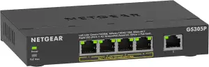 NETGEAR PoE Switch 5 Port Gigabit Ethernet LAN Switch PoE+ mit 4 Port bei 63 W (