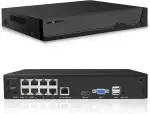 GENBOLT 4K PoE NVR, 10-Kanal CCTV-Kamerasystem Netzwerk-Videorekorder, Unterstützt 8MP/5MP/4MP/1080P HD PoE IP-Kameras, 24/7 Überwachungsaufzeichnung, HDD Nicht enthalten