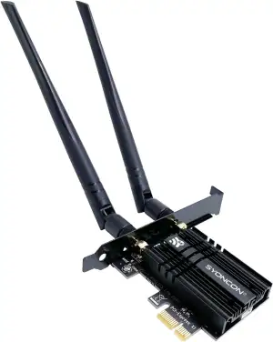 WiFi 6E AXE5400 PCIe WLAN Karte für PC Intel AX210 Chipsatz mit Bluetooth 5.3 PC