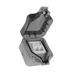 Outdoor Netzwerkdose Aufputzgehäuse für Keystones, IP66, wetterfest, ABS-Kunstst