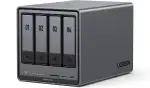 UGREEN NASync DXP4800 Plus, 4-Bay Desktop-NAS, Intel Pentium Gold 8505 Prozessor mit 5 Kernen, 8 GB DDR5 RAM, Eingebaute 128GB-SSD, 10GbE & 2.5GbE LAN, 2 × M.2 NVMe-Slots, HDMI 4K (ohne Festplatten)