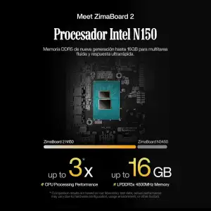 zimaboard 2-Bay NAS/DIY-Speicher-Miniserver | Eigene Cloud mit Intel N150 | Für 