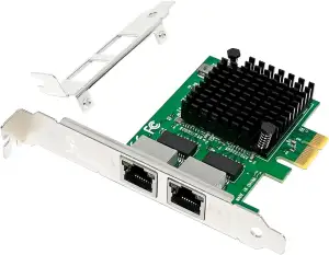 2-Port 2.5 Gbit PCIe Netzwerkkarte, I226-V, Dual-Port Computer LAN Karte, Multi-