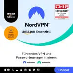 NordVPN Amazon Essenziell, 10 Geräte, 1 Monat, VPN & Passwort-Manager, Digital-Code