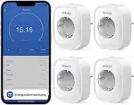 GHome Smart WLAN Steckdose 16A, Smart Home Plug Funktioniert mit Alexa/Google Home, Stromverbrauc...