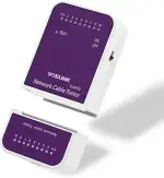 VCELINK Netzwerktester, Lan Tester, Kabeltester, Abnehmbares Remote Netzwerkkabel Tester,Rj45 Tes...