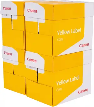 Canon Yellow Label Copy A4, 80 g/m² - 10.000 Blatt (4 x 2.500) Kopierpapier PEFC