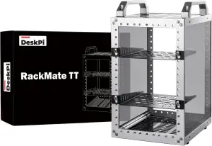 GeeekPi DeskPi RackMate TT Mini-Serverschrank für Mini-PCs, 200 mm Tiefes Mini-R