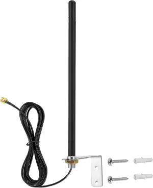 Outdoor WiFi Antenne 2.4G Antenne 6dBi RP-SMA Stecker mit RG174 3M Kabel für WLA