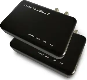 MoCA 2.5 Adapter Kit mit 2,5G Ethernet-Port und PoE+ 30W für Ethernet über Koax 