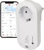 Brennenstuhl Connect WLAN Steckdose mit 433 MHz Sender WA 3600 LRF01 433 (WiFi Steckdose 2.4 GHz kompatibel mit Alexa, Google Assistant und selbstlernenden Brennenstuhl 433 MHz Funk-Produkten)