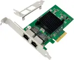 Dual-Port PCIe X4 Gigabit Netzwerkkarte 1000M PCI Express Ethernet Adapter mit Intel 82576 Zwei Ports LAN NIC Karte für Unterstützung PXE für Windows/Windows Server/Linux/Freebsd/DOS