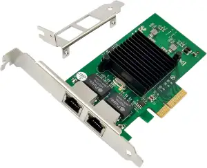 Dual-Port PCIe X4 Gigabit Netzwerkkarte 1000M PCI Express Ethernet Adapter mit I