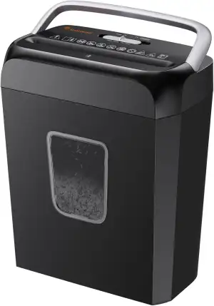 Bonsaii Aktenvernichter, Schreddert 6 Blätter auf Einmal, Vernichtet Kreditkarte