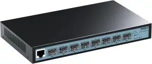 SODOLA 8-Port 10Gbit L3 Managed Switch mit 8X10G SFP+ Ports, Link Aggregation/QoS/VLAN/IGMP, Wandmontage, lüfterloser 10Gb Multi-Gig Netzwerkswitch Layer 3 Management