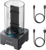 GRAUGEAR M2 Dockingstation mit Lüfter-Kühlung für alle M.2 NVMe PCIe & NGFF SATA M.2 SSD Länge 22110/2280/2260/2242/2230, USB3.2 Gen2 10Gbps