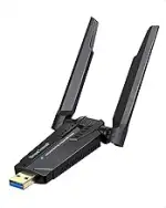 BrosTrend AXE5400 WiFi 6E USB WLAN Stick für PC, WLAN Adapter PC Hohe Reichweite, Tri-Band 6GHz /...