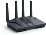 GL.iNet GL-MT6000(Flint 2) WiFi 6 Router | Gaming-WLAN-Router | 2 x 2,5G Multi-Gig-Port + 4 x 1G Ethernet-Ports | Massengerätekonnektivität | Schnelles OpenVpn & WireGuard | 802.11ax