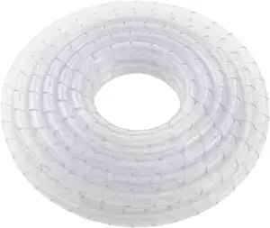 Lumonic Spiralkabelschlauch transparent 20m I 19mm Spiralband für Kabel mit 15-100mm Durchmesser I Flexibler Kabelschlauch-Schutz für Private & industrielle Zwecke