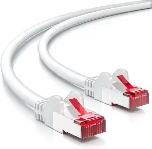 deleyCON 5m Netzwerkkabel Cat6-1000 Mbit (Kupfer, S/FTP, Halogenfrei) RJ45 Gigab