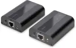 DIGITUS DS-55204 HDMI Extender – UHD 4K 60 Hz – 70 m über LAN-Kabel ab CAT 6 – Set: Sender und Empfänger – IR Infrarot – HDCP 2.2