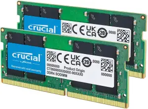 Crucial DDR4 RAM 32GB Kit (2x16GB) 3200MHz SODIMM CL22, Arbeitsspeicher für Lapt