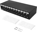 12 Port Patchpanel Patchfeld für 14,9 mm x 17 mm Keystone Module Kompatibel mit Ethernet LAN RJ45...