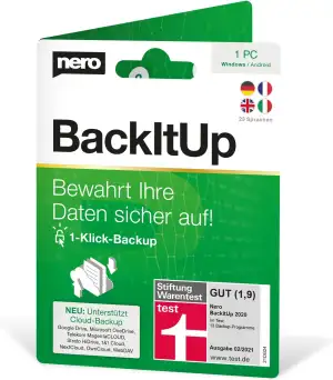 Backup Software Nero BackItUp – Ausgezeichnete Datensicherung mit Auto-Backup, C