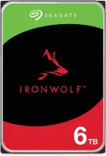 Seagate IronWolf 6TB, NAS Interne Festplatte HDD, 3.5 Zoll, 5400 U/Min, 256 MB Cache, SATA 6 Gb/s, silber, inkl. Data Rescue Service (ST6000VNZ06)