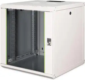 DIGITUS Netzwerk-Schrank 19 zoll 12 HE - Wandmontage - 600 mm Tiefe - Traglast 1