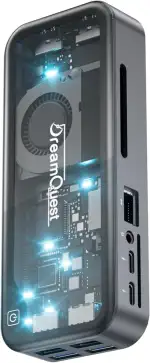 DreamQuest Mini PC Windows 11 Pro,Intel N95 (bis zu 3.4Ghz) 12GB LPDDR5 512GB M.2 SSD Micro Computer Stick Desktop PC Stick,Dual HDMI+Type C(10Gbps)/Bluetooth 5.3/WiFi 6/USB3.2 für Home/Büro