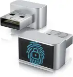 CSL - USB Fingerabdrucksensor für PC - Fingerprint Key - bis zu 10 IDs – kompatibel mit Windows 1...